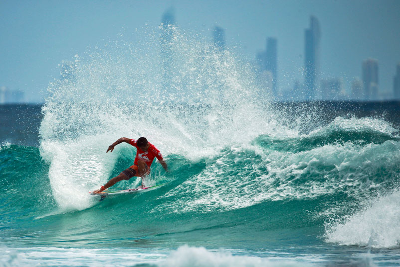 Filipe, en route to Gold Coast victory. The kid is of a nation that, when it comes to sport, can't stop, and won't stop.