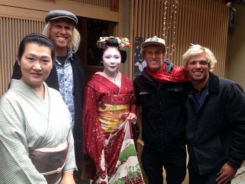 Hanging with a couple of geishas-in-training for dinner, and dabbling in some Japanese drinking games. “It was weird, I didn’t know if I was attracted to her cause she had make up on…” says Tanner. “But it was one of those bucket list, straight out of a movie type deals… fucking wild.”