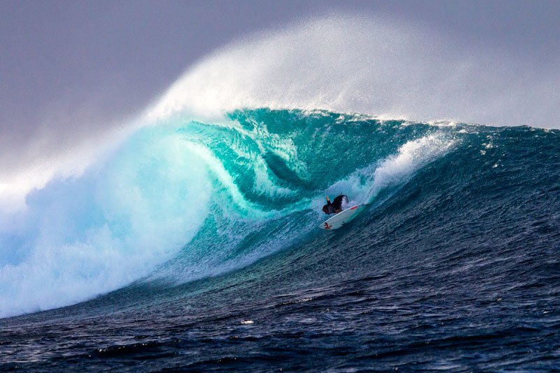 Josh Kerr comes to Fiji for the Oreo cookie milkshakes, but stays for the slingshots into open faces. ASP/Kirstin