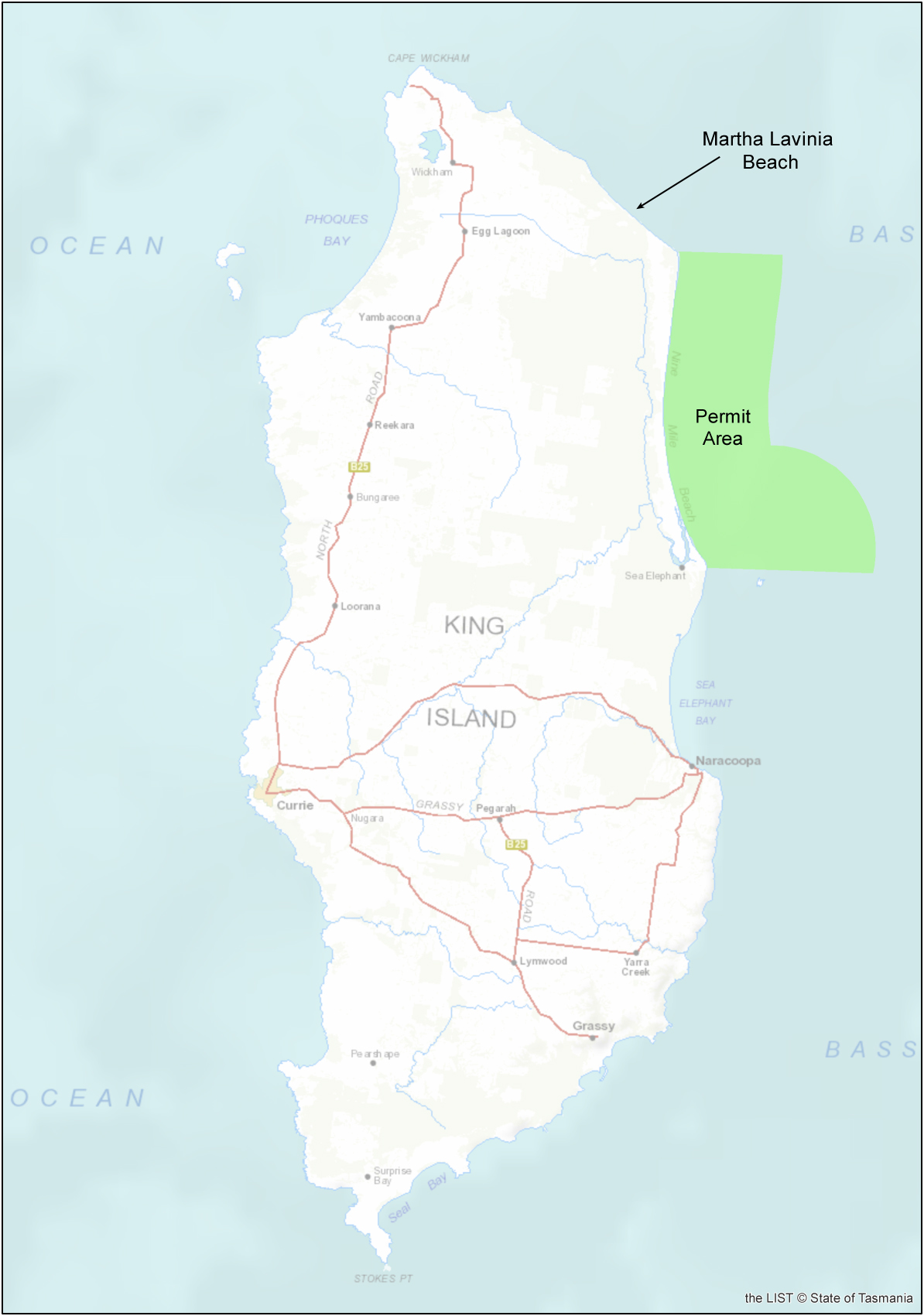 King Island Permit Map 1