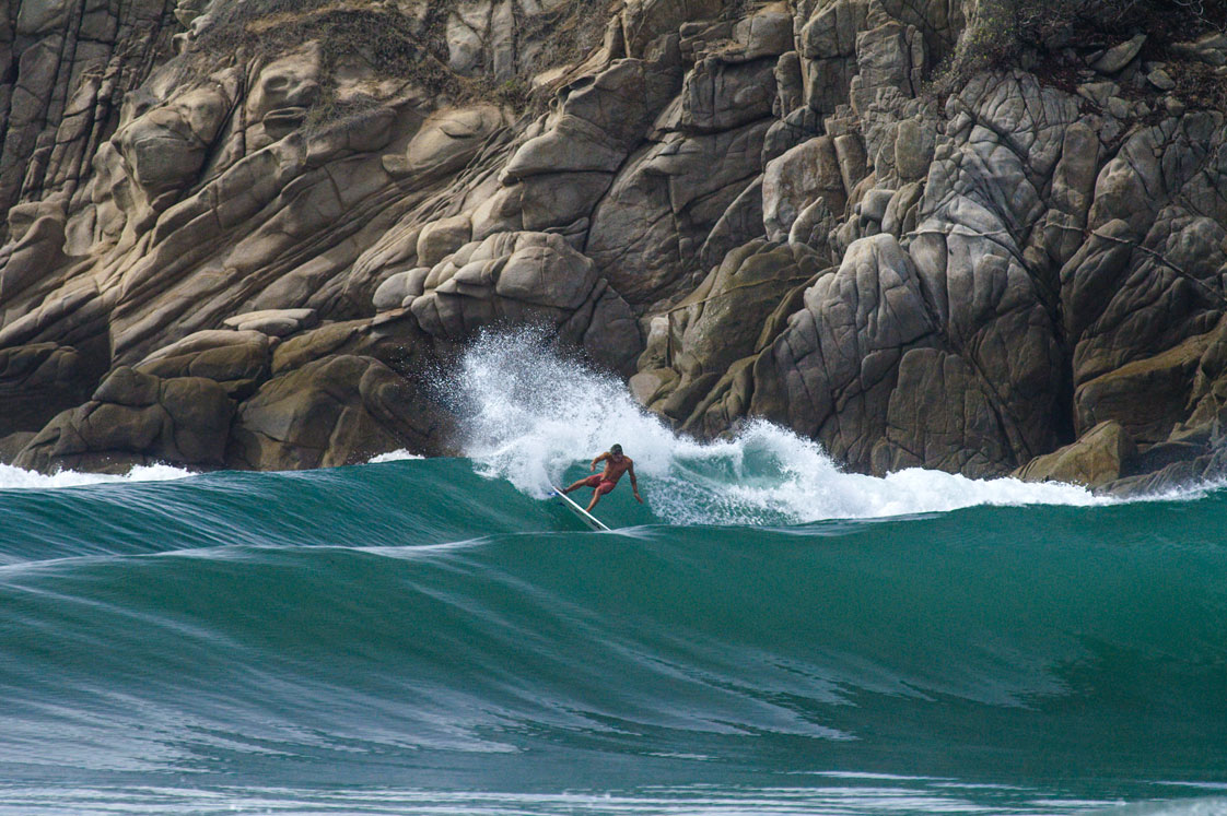 Luke Davis and the irresistible oil that you can find if you get lucky. Photo: Aaron Lieber