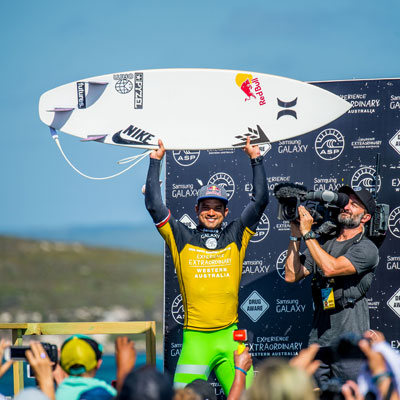 Michel Bourez doesn't strike as the kinda gent who'd get caught in the middle of surf politics. And yet here we are. Photo: Trevor Moran/Red Bull Content Pool