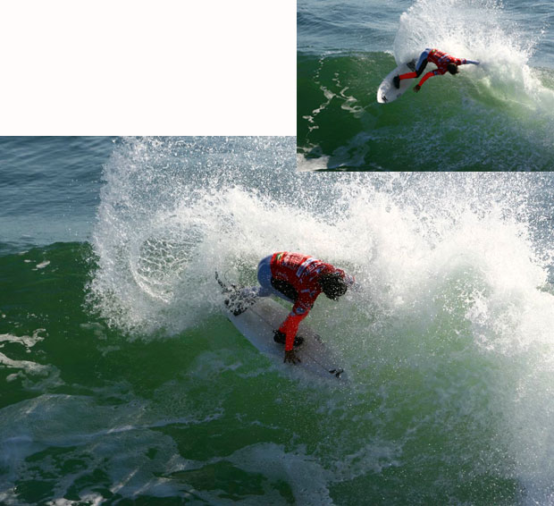 Miguel Pupo, booties, fluoro and spray.