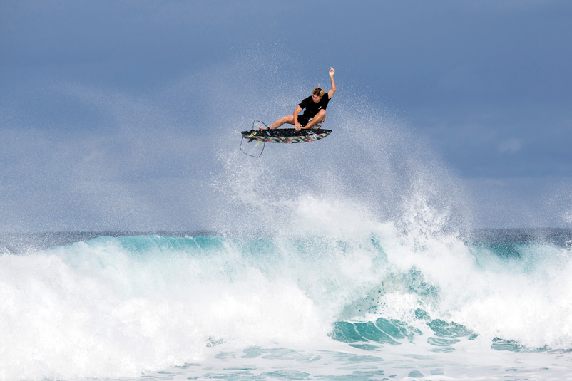 Noa lighting up Rocky Point pre-Surf Poll awards. Photo: Laserwolf