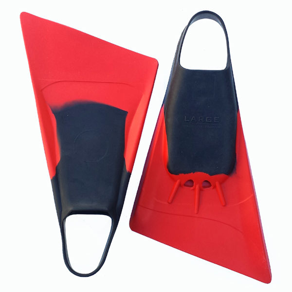 Rocket bodyboard fins red 4