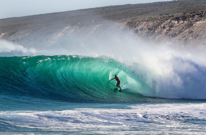 No, it isn't Margaret River. But this is what the West of Australia is capable of producing. Taj Burrow has finger firmly on pulse. Photo: John Barton