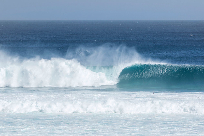 “It was about three or four times over head on Saturday at Uluwatu with sets of five or six every 20 minutes or so,” says Fredrico.