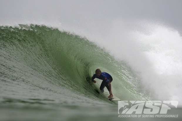 Johnny Florence. This kid's gonna be dangerous in Hawaii. Some of his wave-scores throughout this event were scarily-high, as are his tube-riding skills. Photo: ASP/Cestari