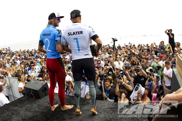 Get used to seeing these two on the podium together. This is the third time in as many events. Photo: ASP/Kirstin